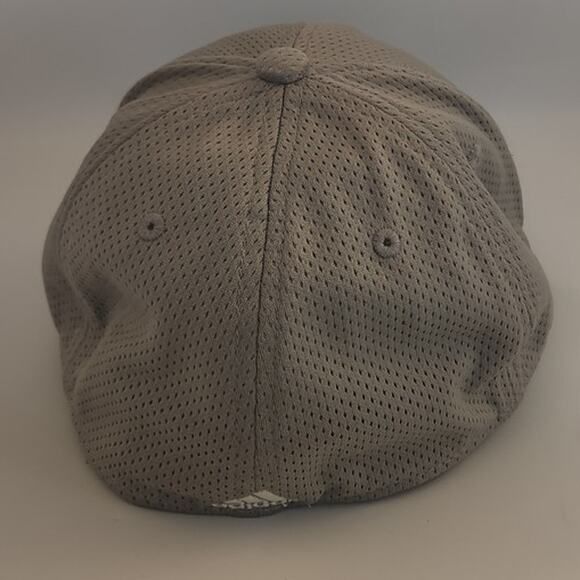 Adidas White Logo on Grey fitted Hat S/M EUC - Picture 3 of 7